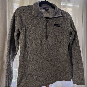 3/4 Patagonia Pullover, Heather Grey S